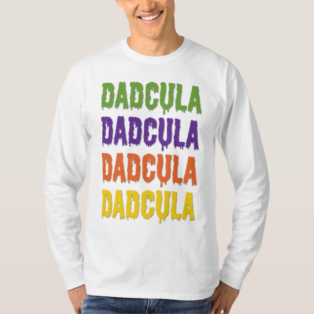 Dadcula Dripping Font Generic Halloween Costume T-Shirt (Front)