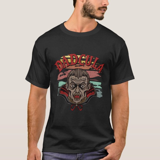 Dadcula Halloween Vampire Dad Easy T-Shirt (Front)
