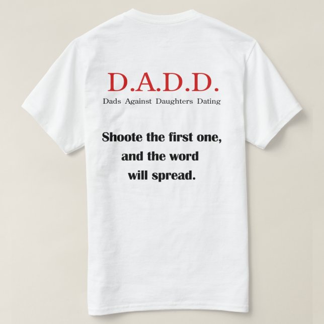 Daddies Against Daughters Dating Tee (Design Back)