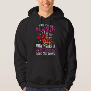 Daddies Wear Suits Welding Head And Boots Welder Hoodie