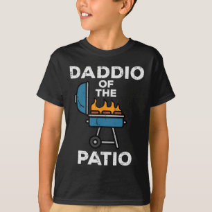 Daddio Of The Patio Funny Bbq Rbecue Grilling Dad  T-Shirt