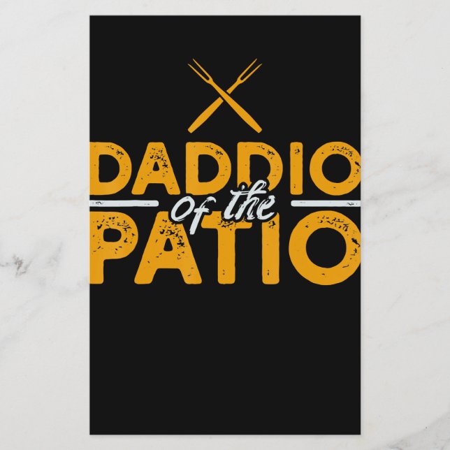 Daddio Of The Patio Funny Grill BBQ Flyer (Front)
