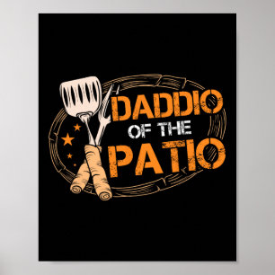 Daddio Of The Patio Grilling Sausage Bbq Rbecue To Poster