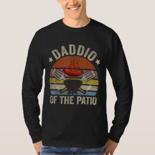 Daddio Of The Patio Vintage BBQ Grill Barbecue Fat T-Shirt