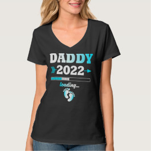 Daddy 2022 Loading Expectant Father Offspring  Men T-Shirt