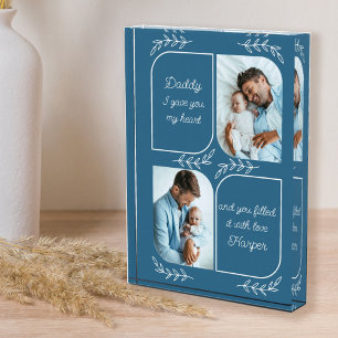 Daddy 2 Vertical Photo Loving Words Personalised
