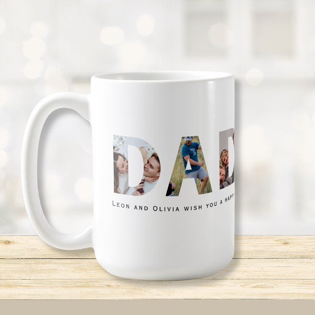 DADDY 5 photos collage  Coffee Mug (Creator Uploaded)