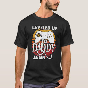 Daddy Again Levelled Up To Dad of 2 Levelled Up To T-Shirt