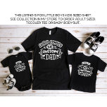 Daddy and Me Don't Make Me Call my Awesome Dad T-Shirt<br><div class="desc">Introducing our adorable matching daddy and me t-shirts, perfect for dads and their little princesses! Made from high quality cotton fabric, these t-shirts are soft, comfortable and perfect for any occasion. Available in a range of sizes including baby bodysuits, toddler tees and kids sizes, you and your little one can...</div>