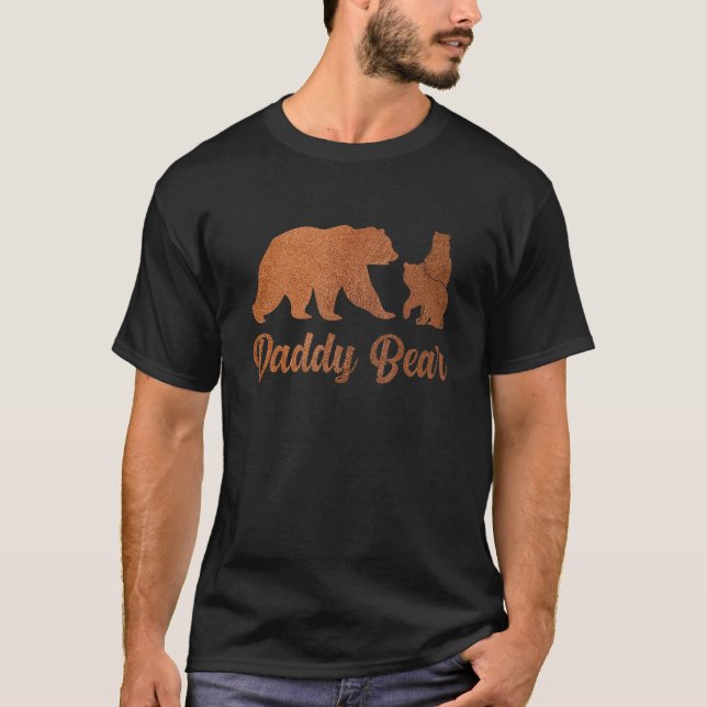Daddy Bear 2 Cubs Daddy Bear Awesome Camping 1 T-Shirt (Front)