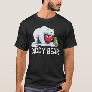 Daddy Bear Autism Awareness Shirt Cute Red Heart
