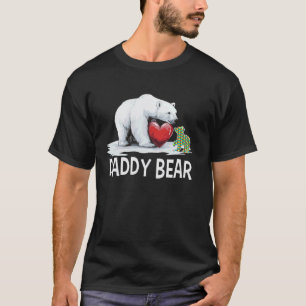 Daddy Bear Autism Awareness Shirt Cute Red Heart