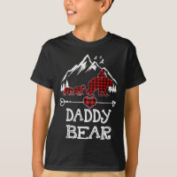 Daddy Bear Christmas Pajama Red Plaid Buffalo Fami