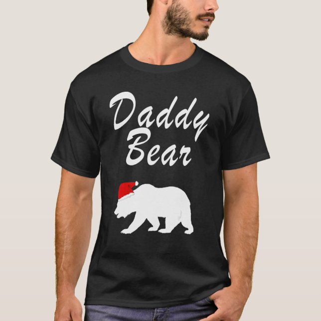 Daddy Bear Christmas Santa Family Matching PJ T-Shirt (Front)