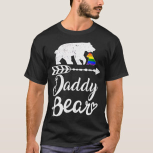 Daddy Bear LGB  Rainbow Pride Gay Lesbian  T-Shirt