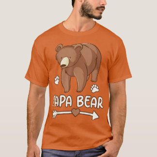 daddy bear t shirt for papa, daddy bear mens shirt