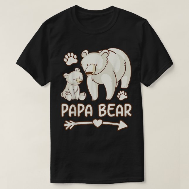 daddy bear tshirt for papa, mens cubs shirt  (Design Front)