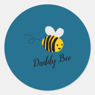 Daddy Bee  Classic Round Sticker
