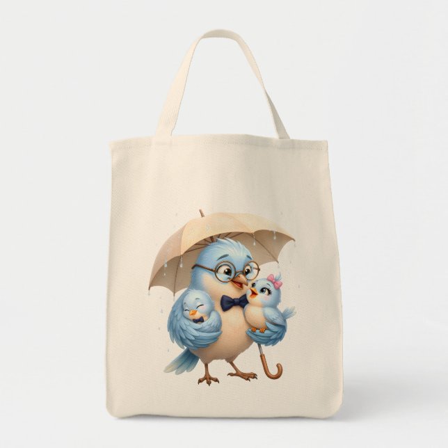 Daddy Bird Everyday Tote Bird Lover Gift Bag (Front)