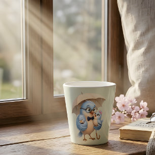 Daddy Bird Family Latte Mug