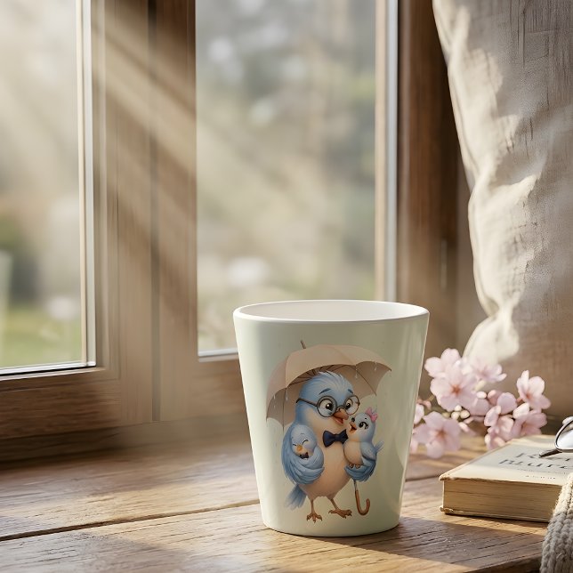Daddy Bird Family Latte Mug (Creator Uploaded)