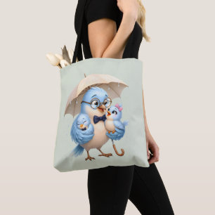 Daddy Bird Family Tote Bag