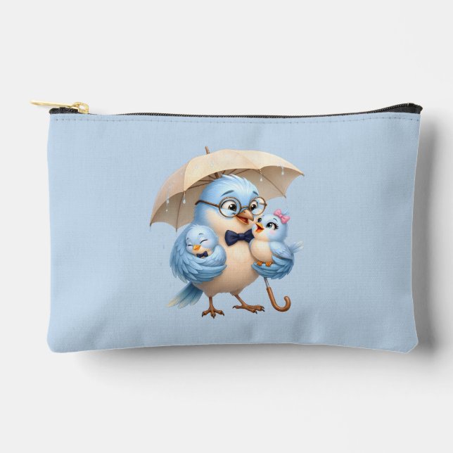 Daddy Bird Small Accessory Pouch Travel Organiser (Front)