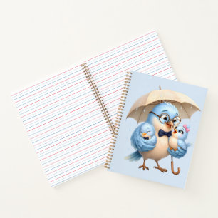 Daddy Bird Spiral Notebook Writing Journal