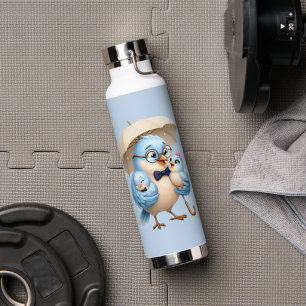 Daddy Bird Stainless Steel Water Bottle Family