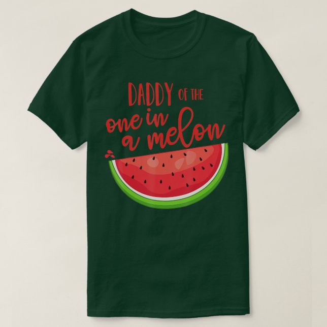 Daddy Birthday One in a Melon Watermelon heme Boy  T-Shirt (Design Front)