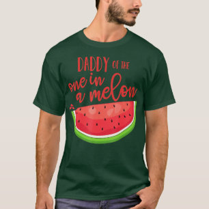 Daddy Birthday One in a Melon Watermelon heme Boy  T-Shirt
