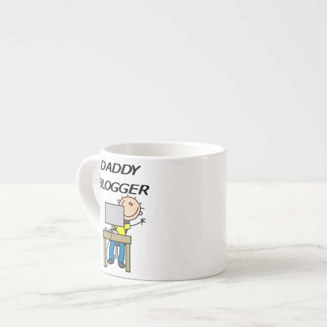 Daddy Blogger Espresso Cup (Front Left)