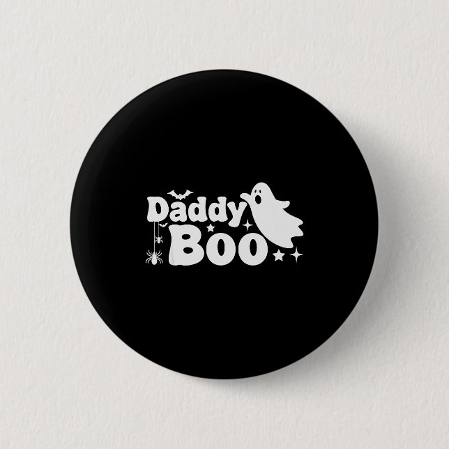 Daddy Boo Funny Ghost Halloween Family Matching  6 Cm Round Badge (Front)