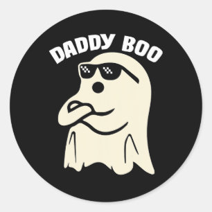 Daddy Boo Halloween Family Matching Costume Ghost Classic Round Sticker