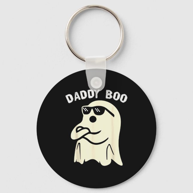 Daddy Boo Halloween Family Matching Costume Ghost  Key Ring (Front)