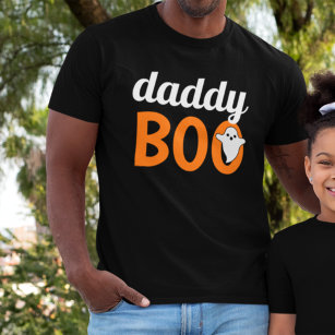 Daddy Boo Orange Black Halloween Family Matching T-Shirt