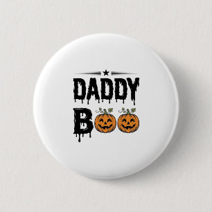 Daddy Boo Vintage Halloween Pumpkin Shirt Design_1 6 Cm Round Badge