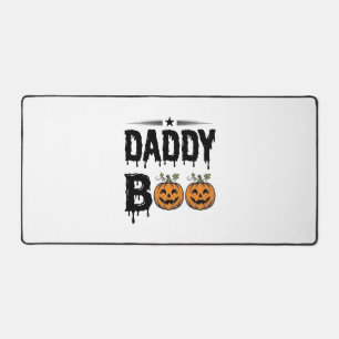 Daddy Boo Vintage Halloween Pumpkin Shirt Design_1 Desk Mat