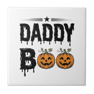 Daddy Boo Vintage Halloween Pumpkin Shirt Design_1 Tile