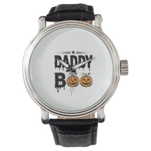 Daddy Boo Vintage Halloween Pumpkin Shirt Design_1 Watch