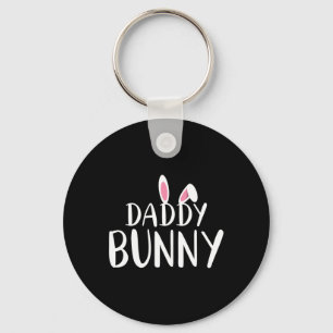 Daddy Bunny Easter Pregnant Mum Matching Couple  Key Ring