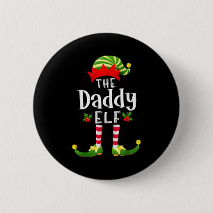 Daddy Christmas Elf Matching Pajama X-mas Party  6 Cm Round Badge