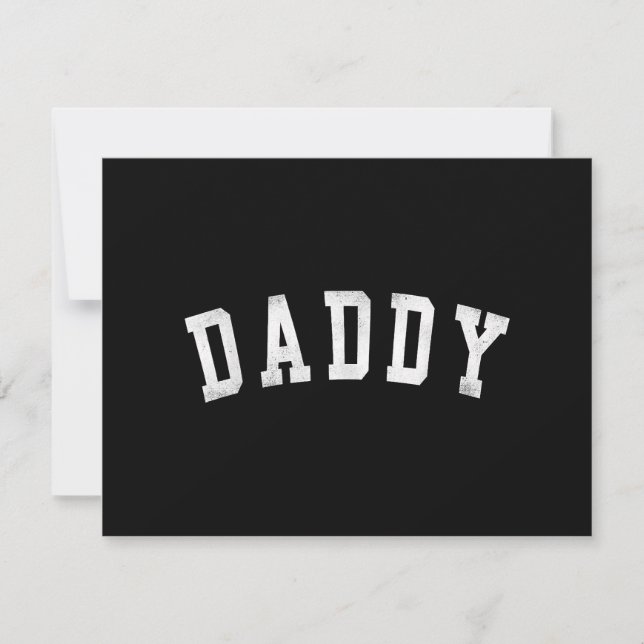 Daddy - Classic Bold Font Father's Day Daddy Save The Date (Front)