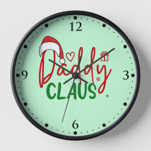 Daddy Claus Christmas Design-60094 Clock
