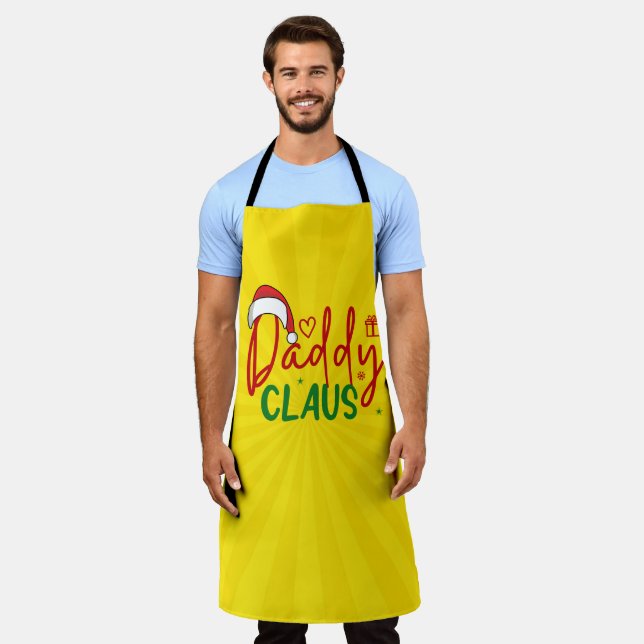 Daddy Claus Christmas Design Apron (Worn)