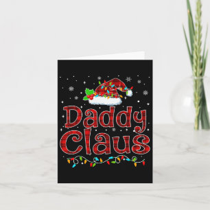 Daddy Claus Christmas Pajama Matching Family Xmas Card