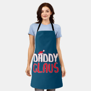 Daddy Claus Matching Santa Christmas Costume Apron