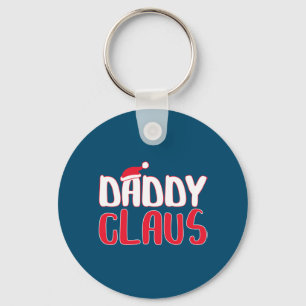 Daddy Claus Matching Santa Christmas Costume Key Ring