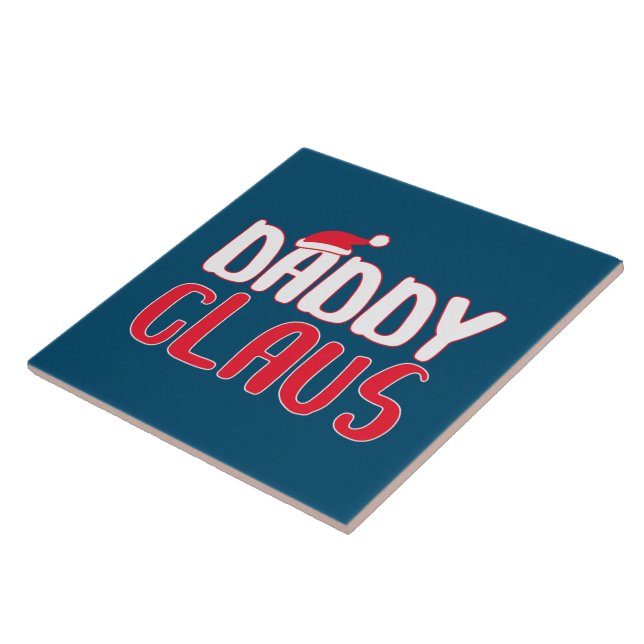 Daddy Claus Matching Santa Christmas Costume Tile (Side)