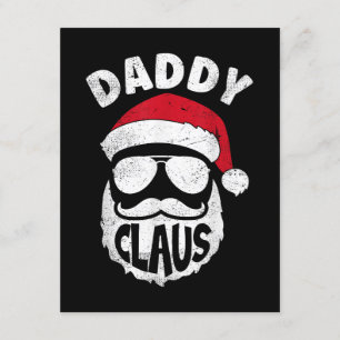 Daddy Claus Santa Claus Funny Christmas Matching P Enclosure Card